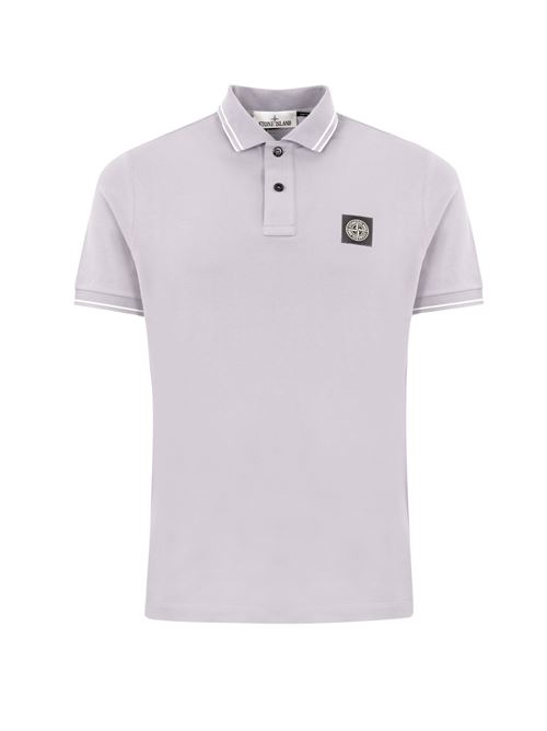 Polo 22002SC in cotone pique Lilac STONE ISLAND | 22002SCS0018V0088